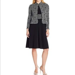 ✅Jessica Howard *PETITE* Sparkle Jacket Dress NWT